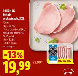 Lidl Schab w plastrach, XXL oferta