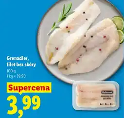 Lidl Grenadier, filet bez skóry oferta