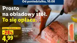 Lidl Łosoś atlantycki, filet ze skórą, XXL oferta