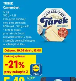 Lidl Camembert Turek oferta
