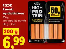 Lidl PIKOK Parówki wysokobiałkowe oferta