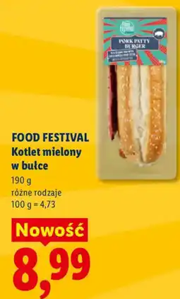 Lidl FOOD FESTIVAL Kotlet mielony w bułce oferta