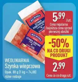ALDI WĘDLINIARNIA Szynka wieprzowa oferta