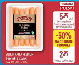 ALDI WĘDLINIARNIA PREMIUM Parówki z szynki oferta