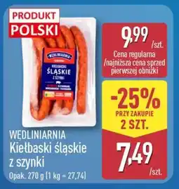 ALDI WĘDLINIARNIA Kiełbaski śląskie z szynki oferta