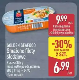 ALDI GOLDEN SEAFOOD Smażone filety śledziowe oferta