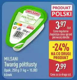 ALDI MILSANI Twaróg półtłusty oferta