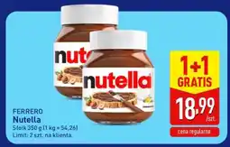 ALDI FERRERO Nutella oferta