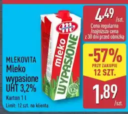 ALDI Mlekovita Mleko wypasione UHT 3,2% oferta