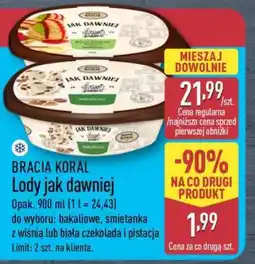 ALDI BRACIA KORAL Lody Jak Dawniej oferta