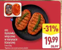 ALDI BBQ Karkówka wieprzowa w marynacie klasycznej oferta