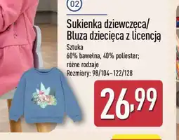 ALDI Sukienka dziewczęca/Bluza dziecięca z licencją oferta