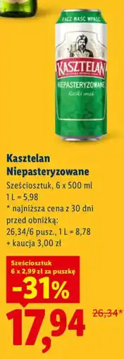 Lidl Kasztelan Niepasteryzowane oferta