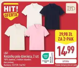 ALDI L&D Koszulka polo dziecięca, 2 szt oferta