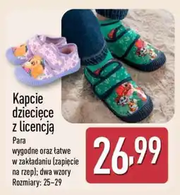 ALDI Kapcie dziecięce z licencją oferta