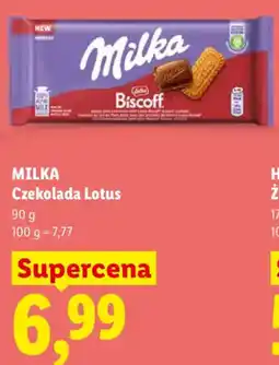 Lidl Milka Czekolada Lotus oferta