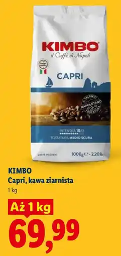 Lidl KIMBO Capri, kawa ziarnista oferta