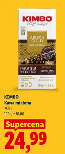 Lidl KIMBO Kawa mielona oferta