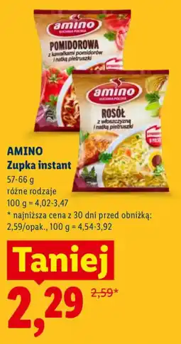 Lidl AMINO Zupka instant oferta