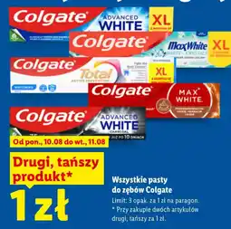 Lidl Pasty do zębów Colgate oferta