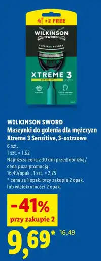 Lidl WILKINSON SWORD Maszynki do golenia dla mężczyzn Xtreme 3 Sensitive oferta