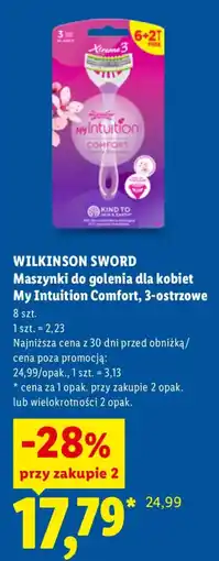 Lidl Wilkinson Sword Maszynki do golenia dla kobiet My Intuition Comfort oferta