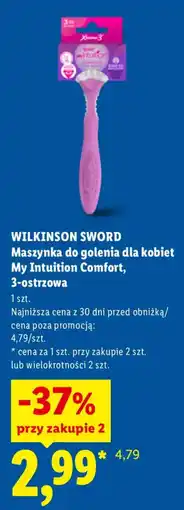 Lidl WILKINSON SWORD Maszynka do golenia dla kobiet My Intuition Comfort, 3-ostrzowa oferta