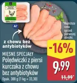 ALDI Polędwiczki z piersi kurczaka z chowu bez antybiotyków oferta