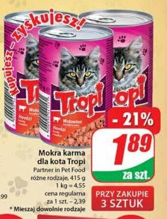 Dino Karma dla kota z wołowiną 1 SZT 415 G oferta