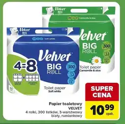 Carrefour Express Papier toaletowy Velvet Big Roll rumiankowy oferta
