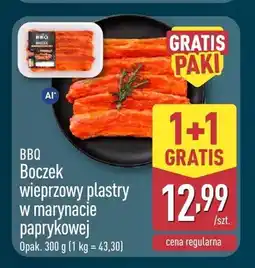 ALDI Boczek wieprzowy plastry w marynacie paprykowej BBQ oferta