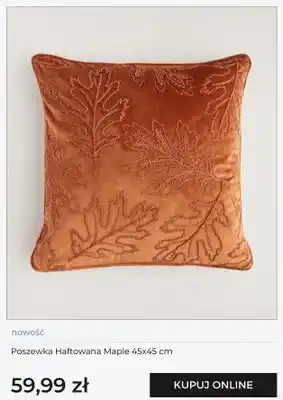 Poszewka haftowana home&you Maple 45x45 cm