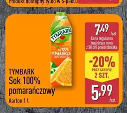 ALDI Sok 100% pomarańczowy Tymbark oferta