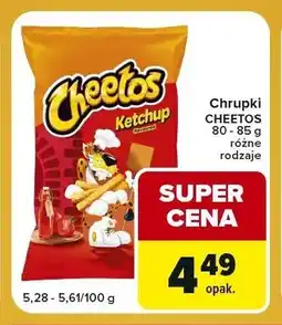 Carrefour Express Chrupki Cheetos Ketchup oferta