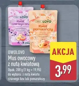 ALDI Mus owocowy z nutą kwiatu pomarańczy Owolovo oferta