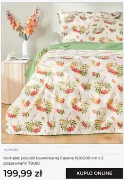 Home&You Komplet pościeli bawełnianej Casone 160x200 cm z 2 poszewkami 70x80 cm oferta