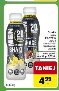 Carrefour Express Shake proteinowy waniliowy Bakoma Men Protein oferta