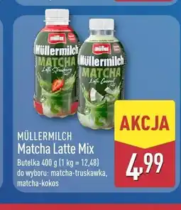 ALDI Napój mleczny Müllermilch Matcha Latte Mix matcha-truskawka oferta