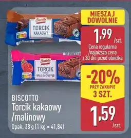 ALDI Torcik malinowy Biscotto oferta