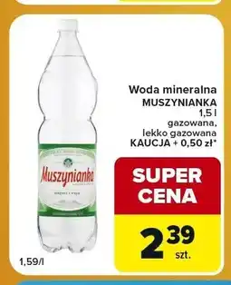 Carrefour Express Woda mineralna Muszynianka lekko gazowana oferta