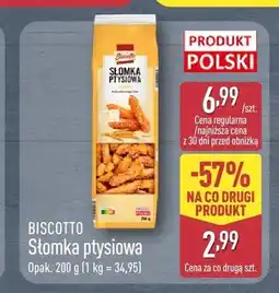 ALDI Słomka ptysiowa Biscotto oferta