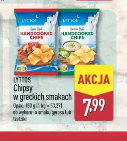 ALDI Chipsy o smaku gyrosa Handcooked Chips Lyttos oferta
