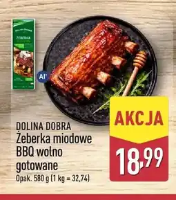 ALDI Żeberka miodowe BBQ wolno gotowane Dolina Dobra oferta
