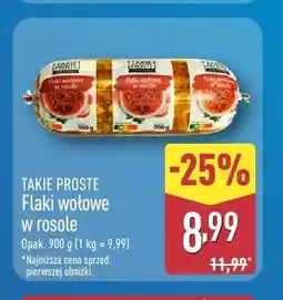 ALDI Flaki wołowe w rosole Takie Proste oferta