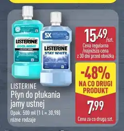 ALDI Płyn do płukania jamy ustnej Listerine Coolmint oferta