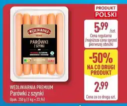 ALDI Parówki z szynki Wędliniarnia Premium oferta