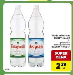 Carrefour Express Woda mineralna Muszynianka lekko gazowana oferta