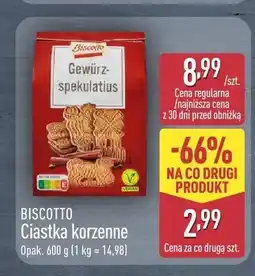 ALDI Ciastka korzenne Gewürz-spekulatius Biscotto oferta