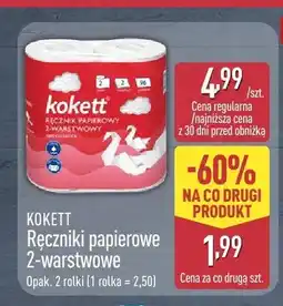 ALDI Ręczniki papierowe 2-warstwowe Kokett 2-pak oferta