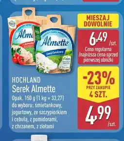 ALDI Serek twarogowy Almette jogurtowy Hochland oferta